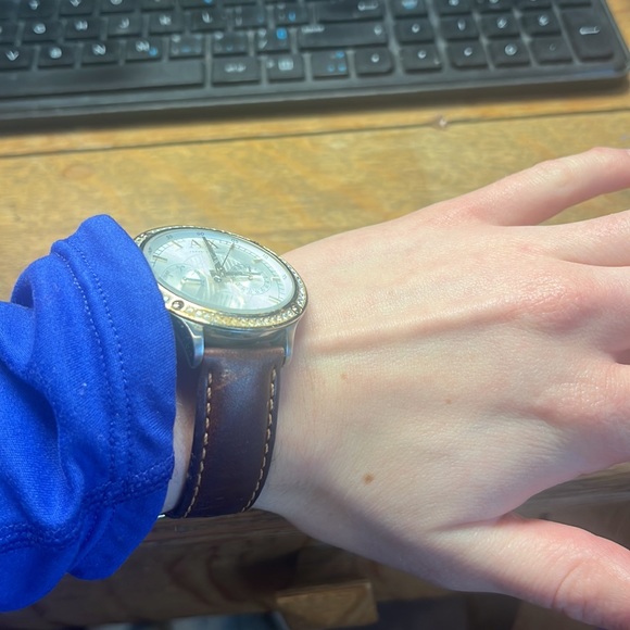 Armani exchange brown leather watch - Picture 2 of 7